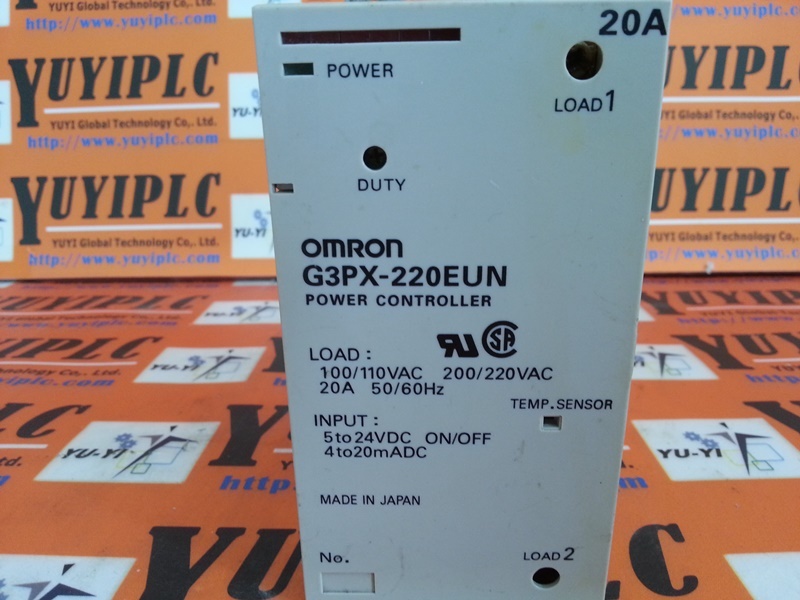 OMRON G3PX220EUN POWER CONTROLLER 裕益科技自動化設備可程式編碼器PLC分散式控制系統DCS